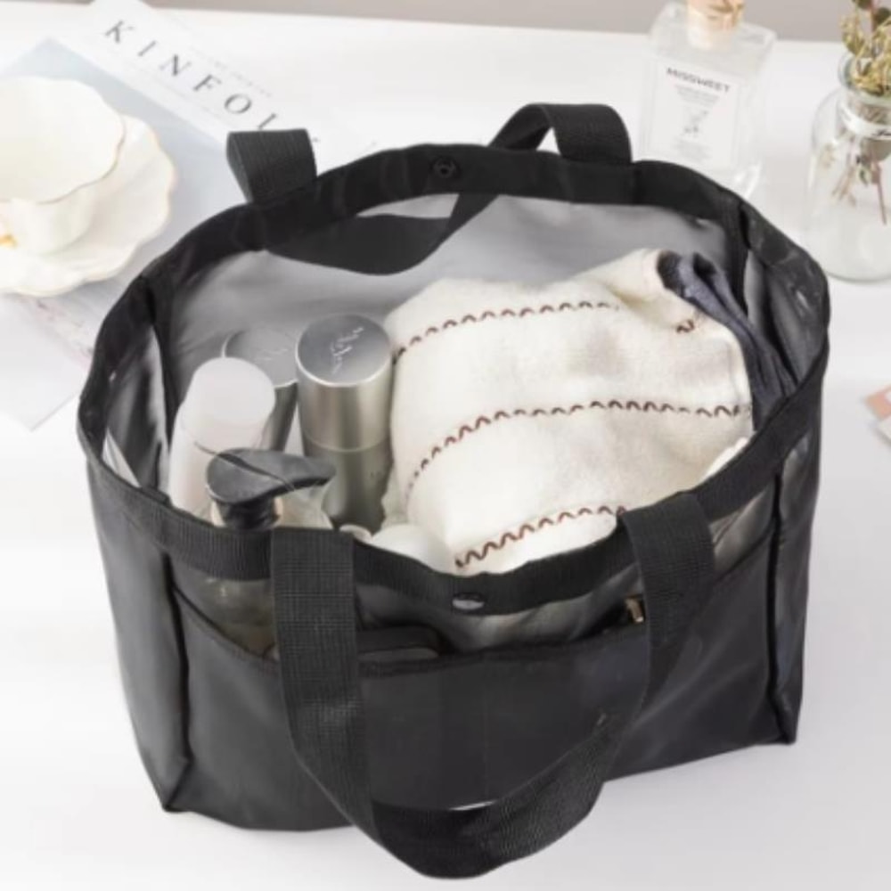 Large Capacity Mesh Beach Bag Waterproof Breathable Travel Tote for Pool Gym & Family Trips