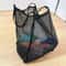 Lightweight Mesh Beach Bag Large Capacity Transparent Tote for Shopping Gym Travel