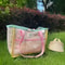 Summer Mesh Beach Tote Bag Large Capacity Waterproof Shower Carry Bag 1