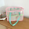 Summer Mesh Beach Tote Bag Large Capacity Waterproof Shower Carry Bag 5