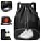 Waterproof Drawstring Gym Backpack With Wet Dry Compartment For Swimming Basketball Fitness 0