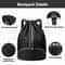 Waterproof Drawstring Gym Backpack With Wet Dry Compartment For Swimming Basketball Fitness 2