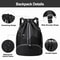 Waterproof Drawstring Gym Backpack With Wet Dry Compartment For Swimming Basketball Fitness 2