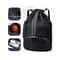 Waterproof Drawstring Gym Backpack With Wet Dry Compartment For Swimming Basketball Fitness 6