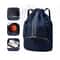 Waterproof Drawstring Gym Backpack With Wet Dry Compartment For Swimming Basketball Fitness 7