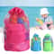 Foldable Mesh Beach Toy Bag Sand Free Travel Organizer For Kids And Families 3
