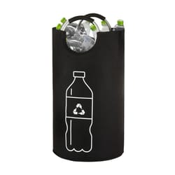 foldable laundry storage bag with aluminum handle portable laundry storage bag & recycling organizer