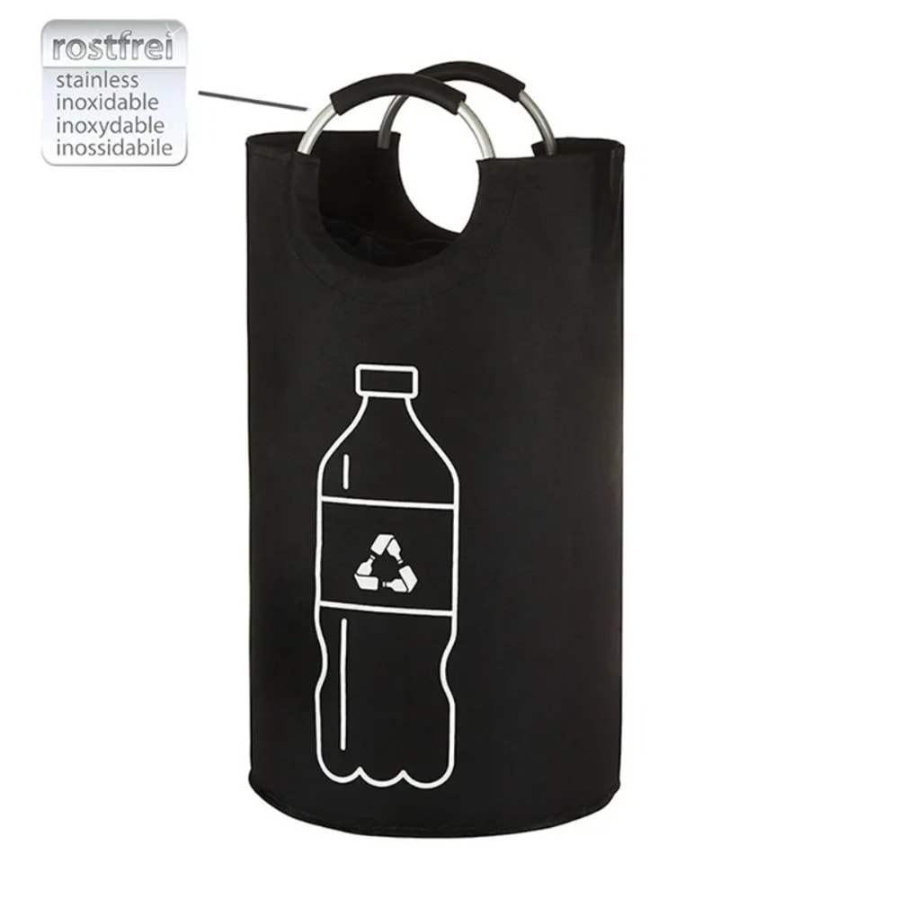 Foldable Laundry Storage Bag With Aluminum Handle Portable Laundry Storage Bag Recycling Organize 1