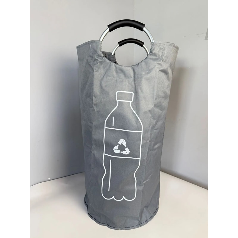 Foldable Laundry Storage Bag With Aluminum Handle Portable Laundry Storage Bag Recycling Organize 6