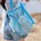 Large Mesh Beach Bag with Zipper Portable Toy Storage Tote for Travel Pool & Daily Use