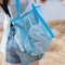 Large Mesh Beach Bag with Zipper Portable Toy Storage Tote for Travel Pool & Daily Use