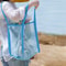 Large Mesh Beach Bag with Zipper Portable Toy Storage Tote for Travel Pool & Daily Use