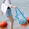 Large Mesh Beach Bag with Zipper Portable Toy Storage Tote for Travel Pool & Daily Use