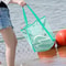 Large Mesh Beach Bag with Zipper Portable Toy Storage Tote for Travel Pool & Daily Use