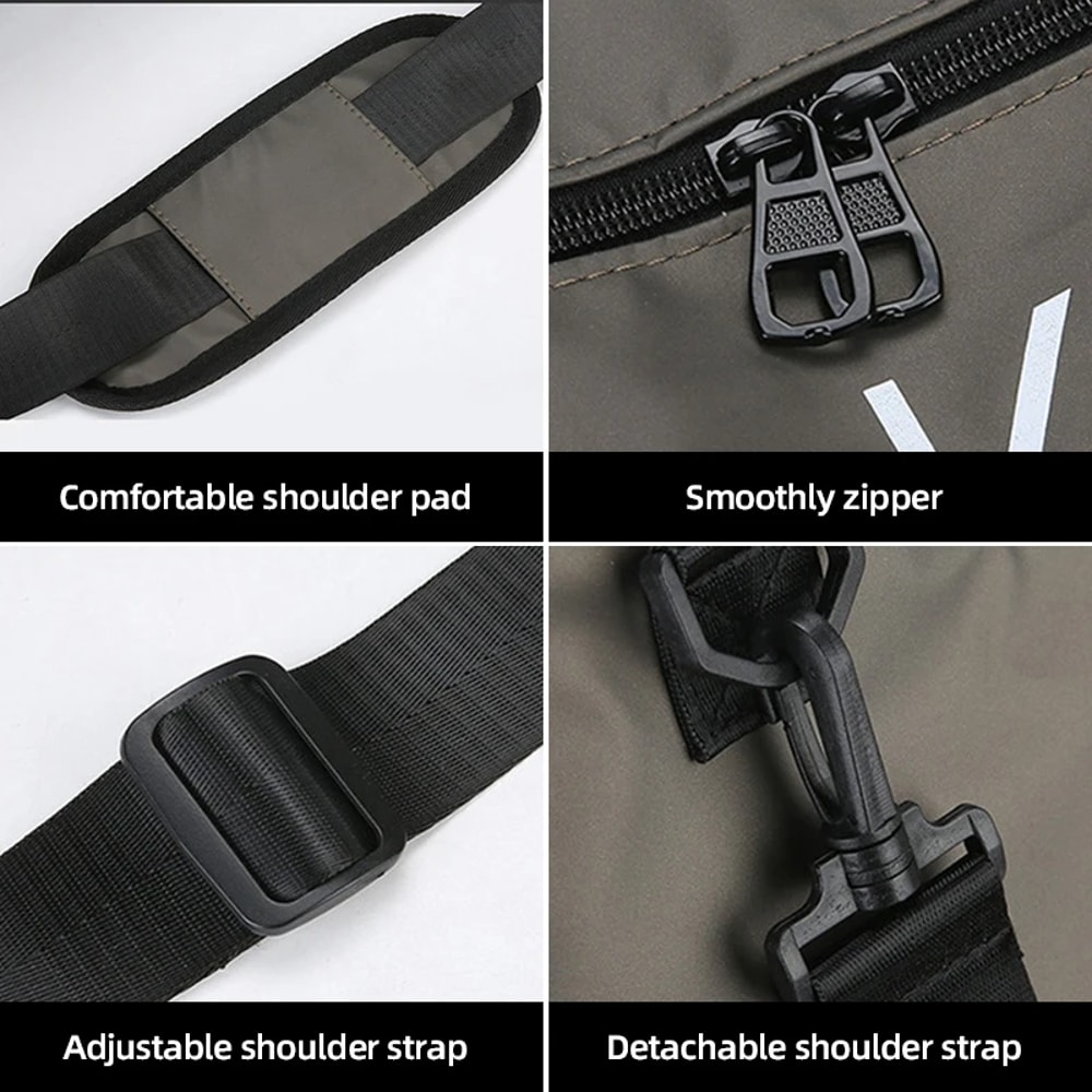 Waterproof Travel Duffel Bag With Shoe Compartment Dry Wet Gym Sports Bag 2