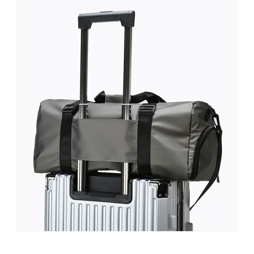 Waterproof Travel Duffel Bag With Shoe Compartment Dry Wet Gym Sports Bag 3