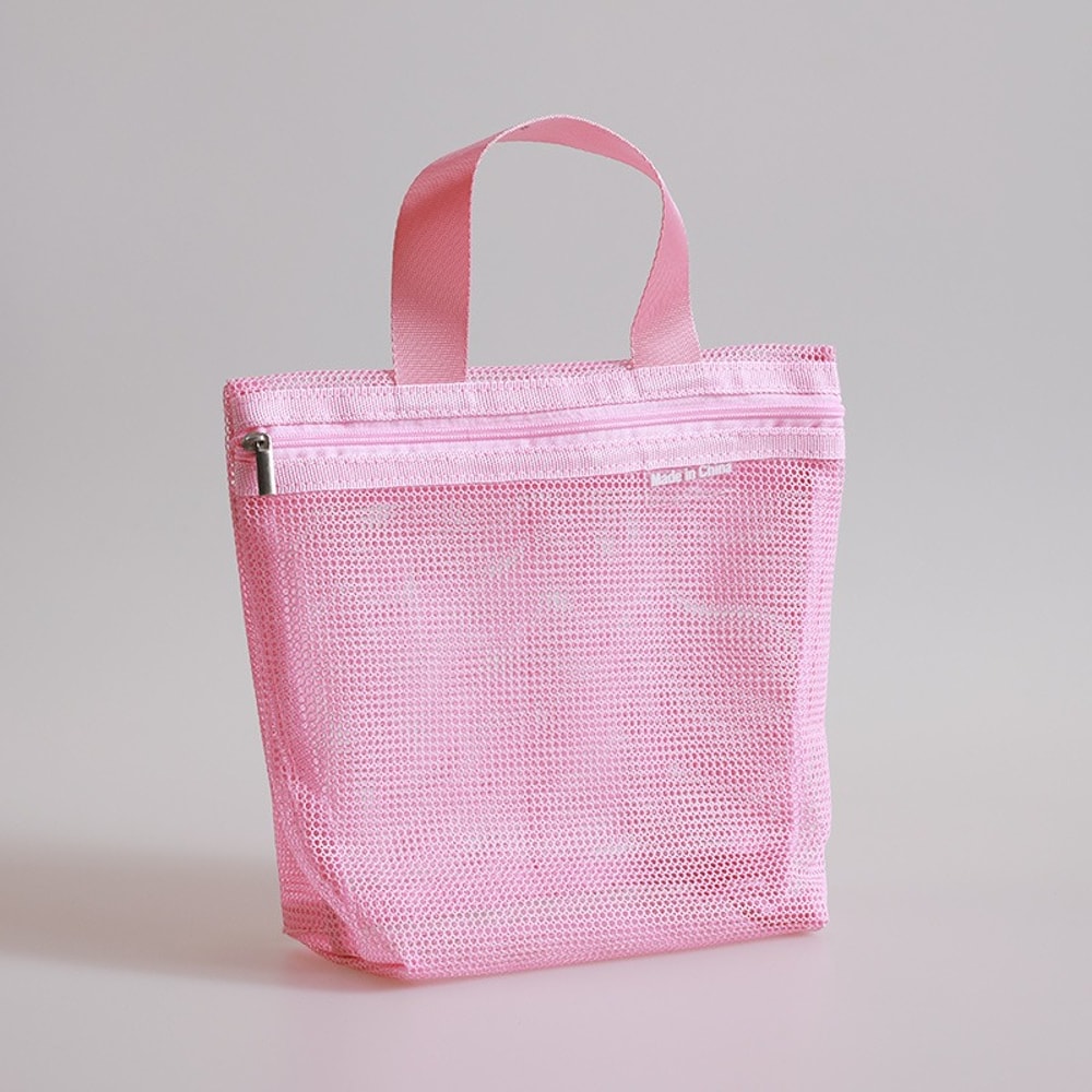 Portable Hanging Makeup Organizer Travel Toiletry Bag With Breathable Mesh Storage 4