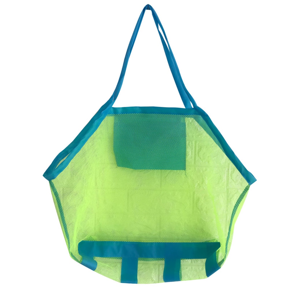 Large Capacity Mesh Beach Bag For Kids Anti Sand Toy Storage Tote Waterproof Travel Organizer 6