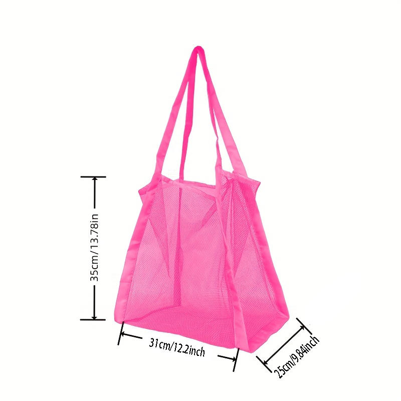 SandFree Mesh Beach Bag Large Capacity Foldable Toy Storage Tote 5