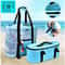 Large Capacity Mesh Beach Bag With Insulated Double Layer Transparent Tote 0