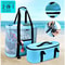 Large Capacity Mesh Beach Bag With Insulated Double Layer Transparent Tote 0