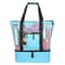 Large Capacity Mesh Beach Bag With Insulated Double Layer Transparent Tote 5