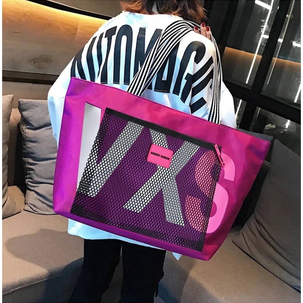 Waterproof Large Capacity Beach Tote Bag for Women Travel Shopping Shoulder Bag