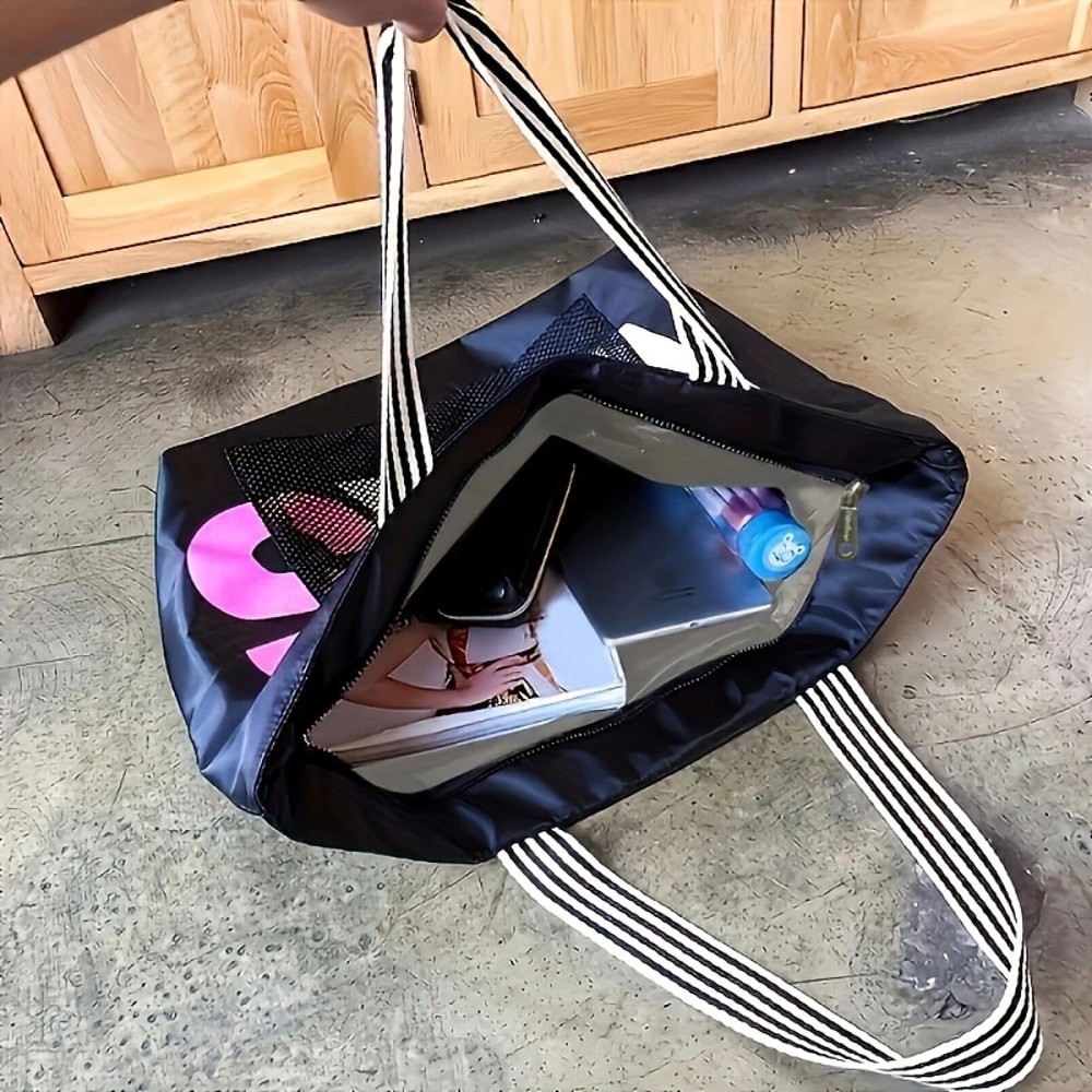 Waterproof Large Capacity Beach Tote Bag for Women Travel Shopping Shoulder Bag