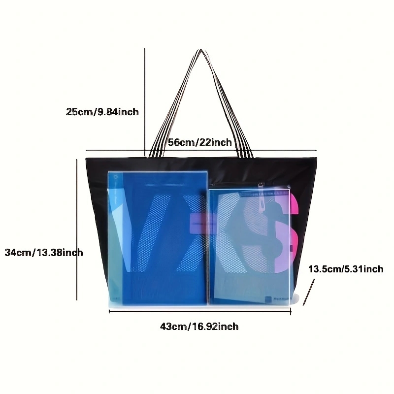 Waterproof Large Capacity Beach Tote Bag for Women Travel Shopping Shoulder Bag