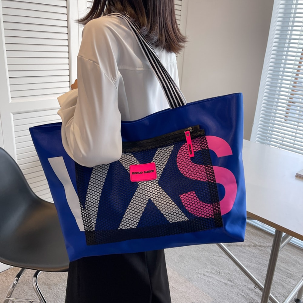 Waterproof Large Capacity Beach Tote Bag for Women Travel Shopping Shoulder Bag