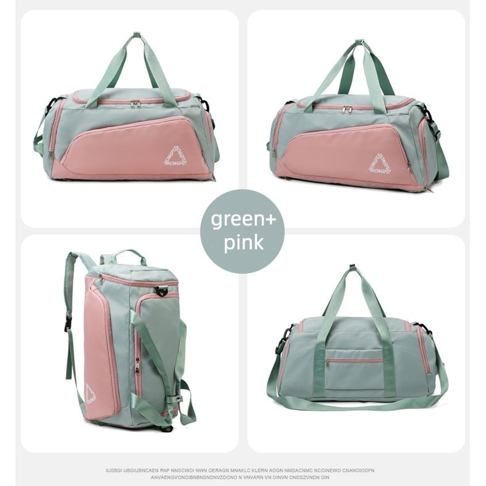 Waterproof Gym Travel Bag with Shoe Compartment and Wet Dry Separation