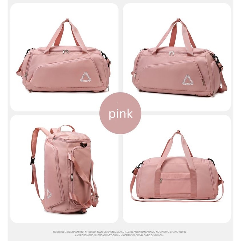 Waterproof Gym Travel Bag with Shoe Compartment and Wet Dry Separation