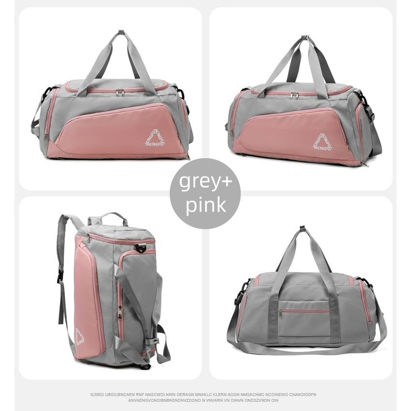 Waterproof Gym Travel Bag with Shoe Compartment and Wet Dry Separation