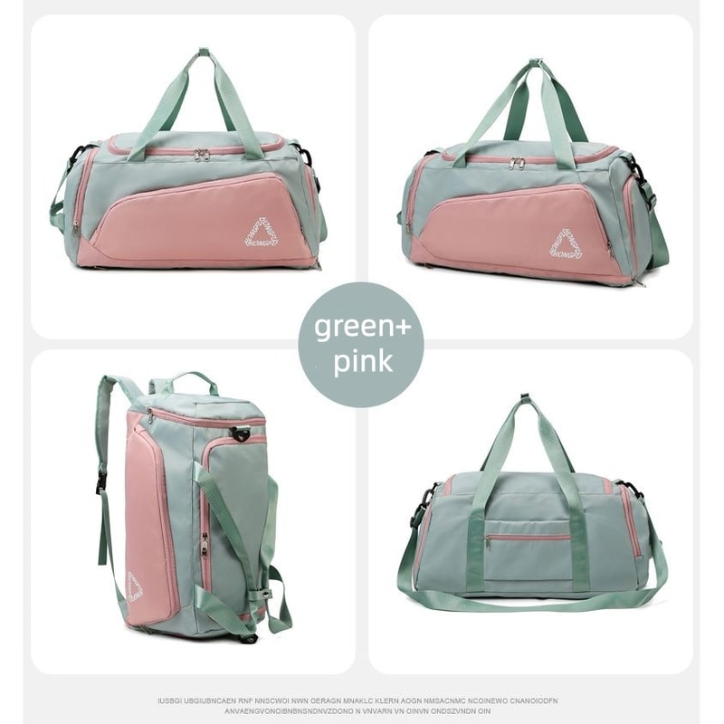 Waterproof Gym Travel Bag with Shoe Compartment and Wet Dry Separation