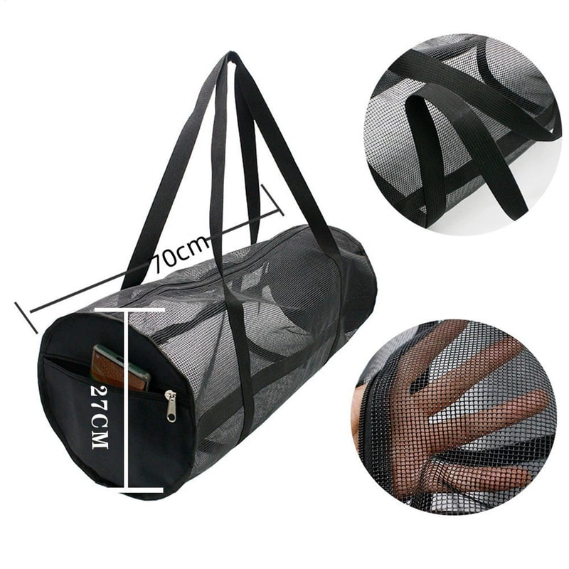 Portable Mesh Dive Bag Large Foldable Snorkel Gear Duffle For Travel Gym Water Sports 3