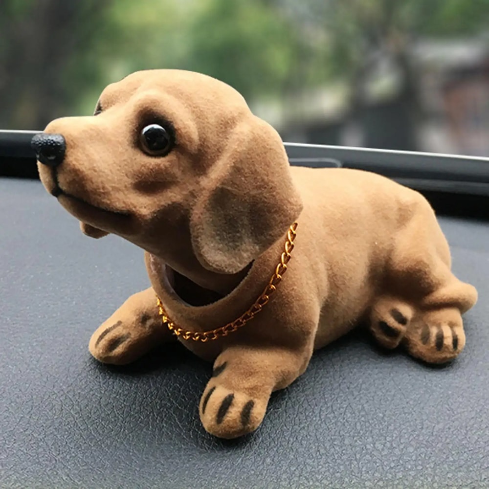 Bobble Head Dog Car Dashboard Decoration Cute Nodding Dog Ornament 1