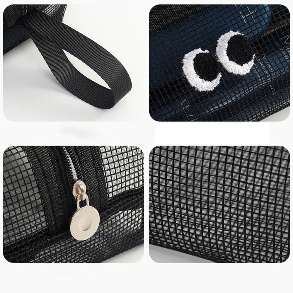 Large Mesh Beach Bag Quick Dry Sandproof Swim Tote With Shoulder Strap 1