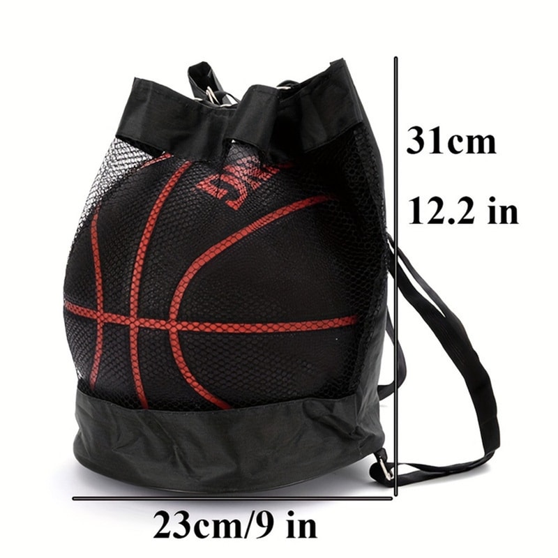 Portable Mesh Ball Bag Sports Backpack For Basketball Soccer And Fitness Training 3