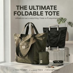 foldable travel bag large capacity carry on tote gym duffel for weekend and fitness use