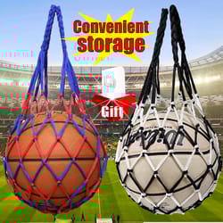 portable sports ball carrier net bag durable mesh storage for basketball soccer volleyball