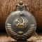 Vintage Soviet Hammer Sickle Pocket Watch Bronze Pendant Gift 0