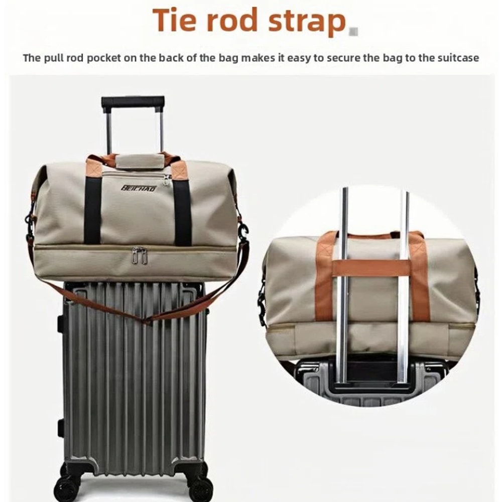 Large Capacity Travel Gym Bag Carry On Weekender Duffel with Shoulder Strap