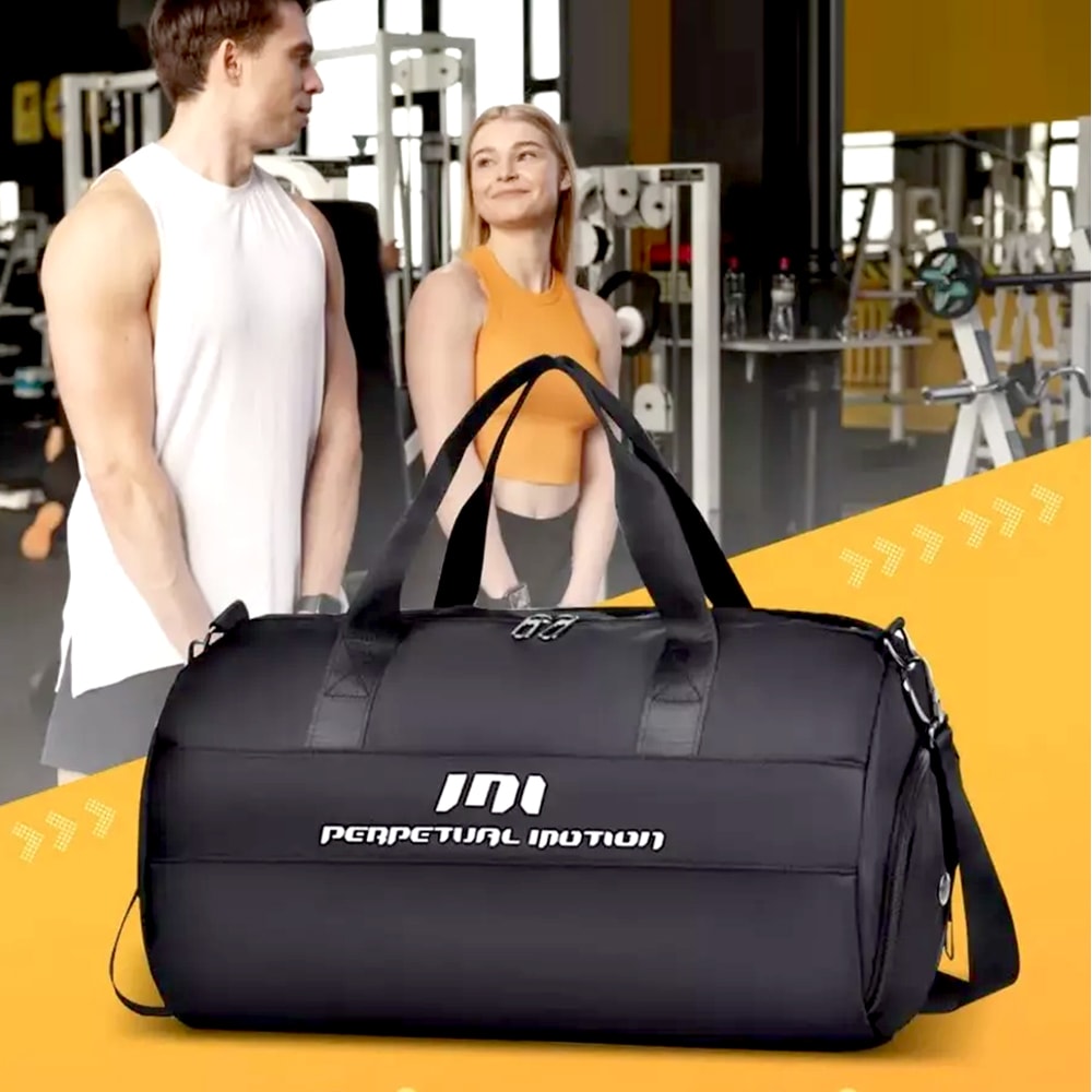Gym Duffle Bag With Shoe Compartment And Wet Pocket Travel Sport Tote For Men And Women 1