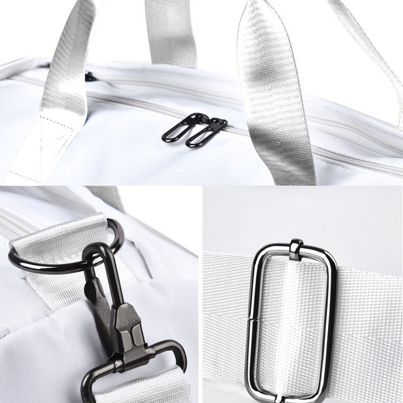 Gym Duffle Bag With Shoe Compartment And Wet Pocket Travel Sport Tote For Men And Women 4