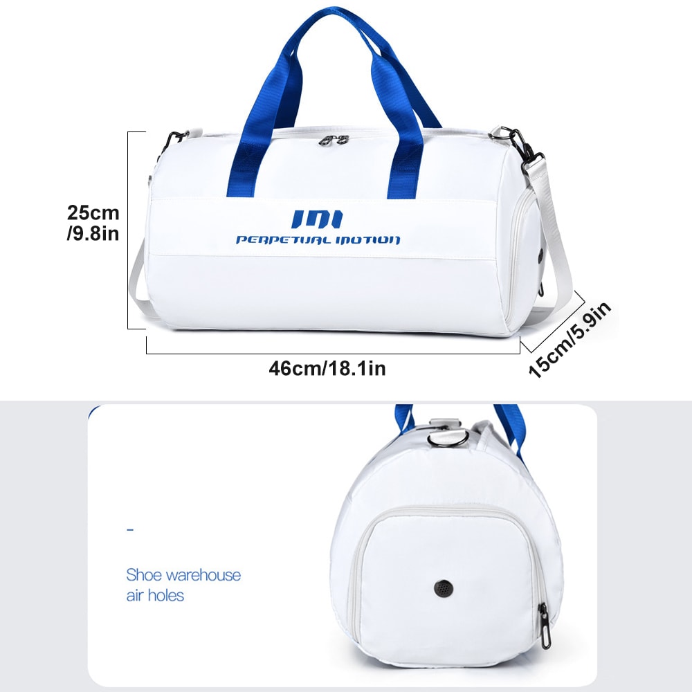 Gym Duffle Bag With Shoe Compartment And Wet Pocket Travel Sport Tote For Men And Women 6
