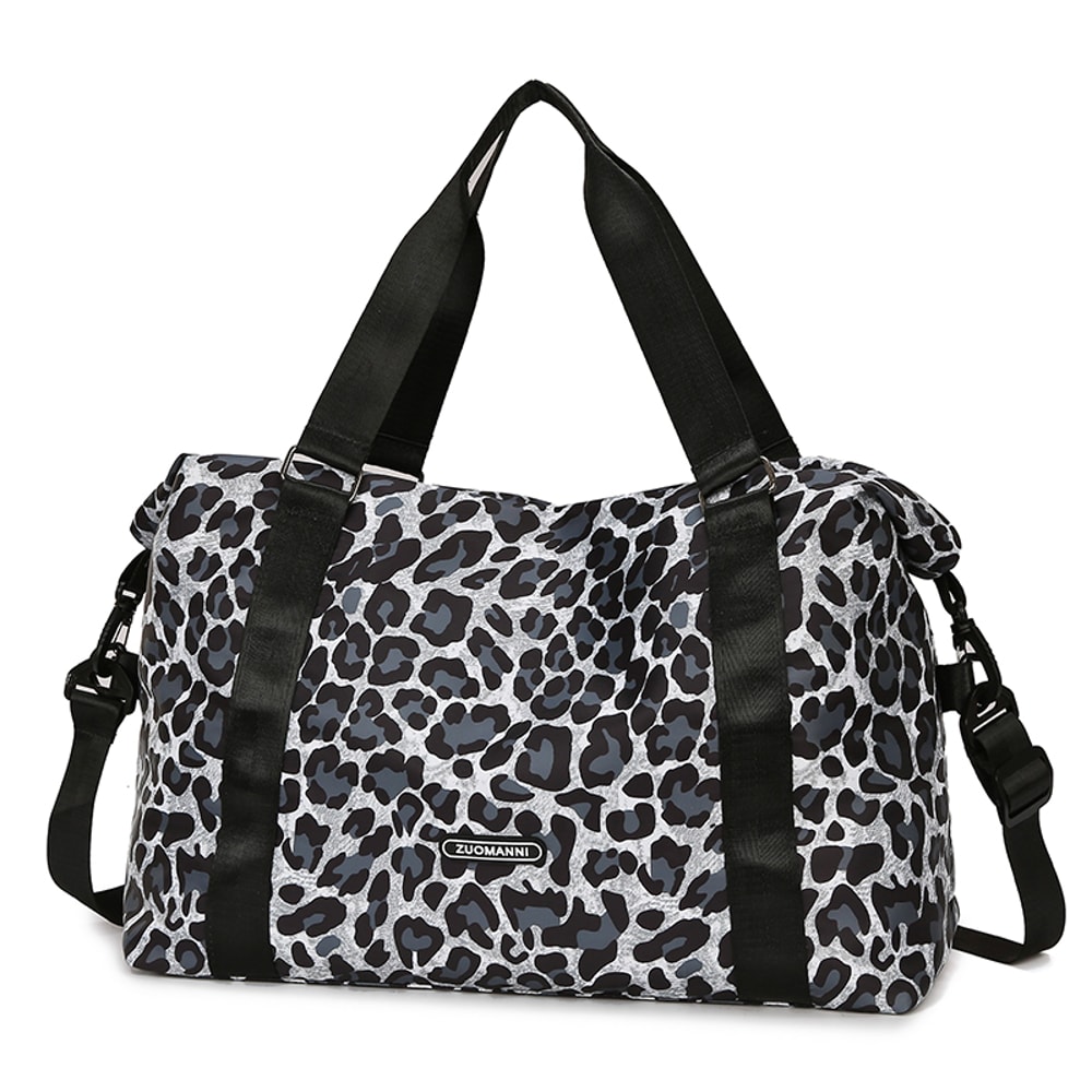 Leopard Print Travel Duffel Bag Large Capacity Gym Tote Weekend Luggage 3