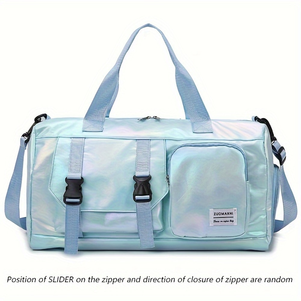 Large Capacity Women Travel Duffel Bag with Shoe Compartment Gym Weekender Tote