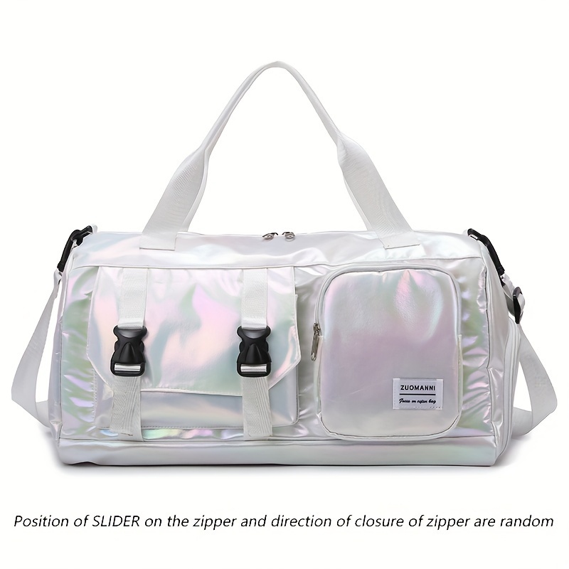 Large Capacity Women Travel Duffel Bag with Shoe Compartment Gym Weekender Tote