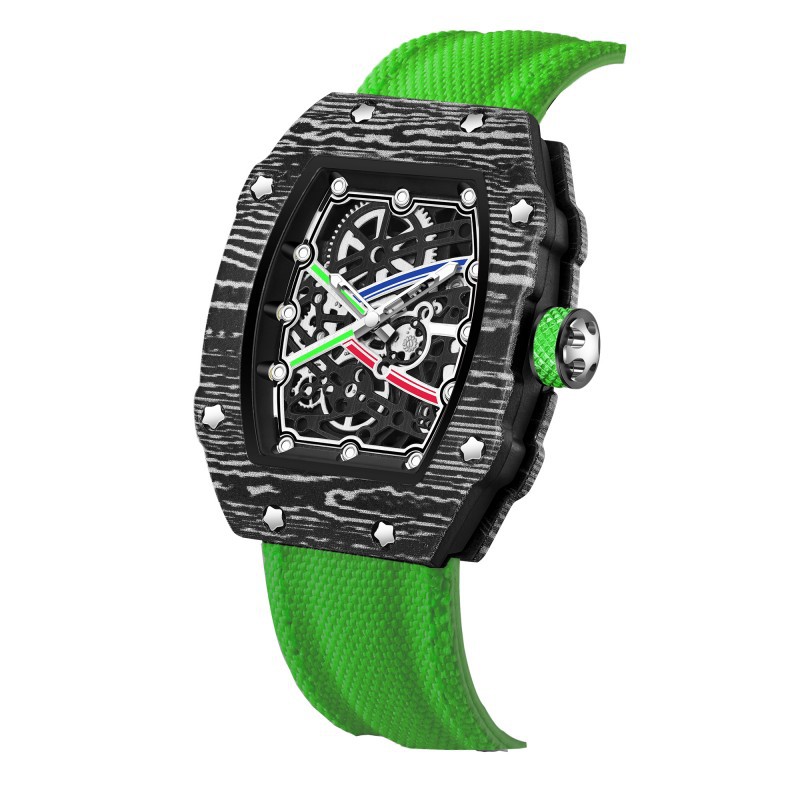 Ultra Thin Barrel Shape Quartz Watch Nylon Strap Stylish Casual Timepiece 7