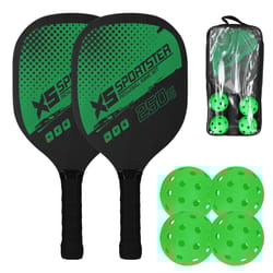 complete pickleball paddle set with balls portable pickleball paddle set for beginners and pros